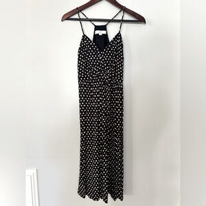 LOFT Sundress Women’s XS Navy blue with tan dots. Very cute on!